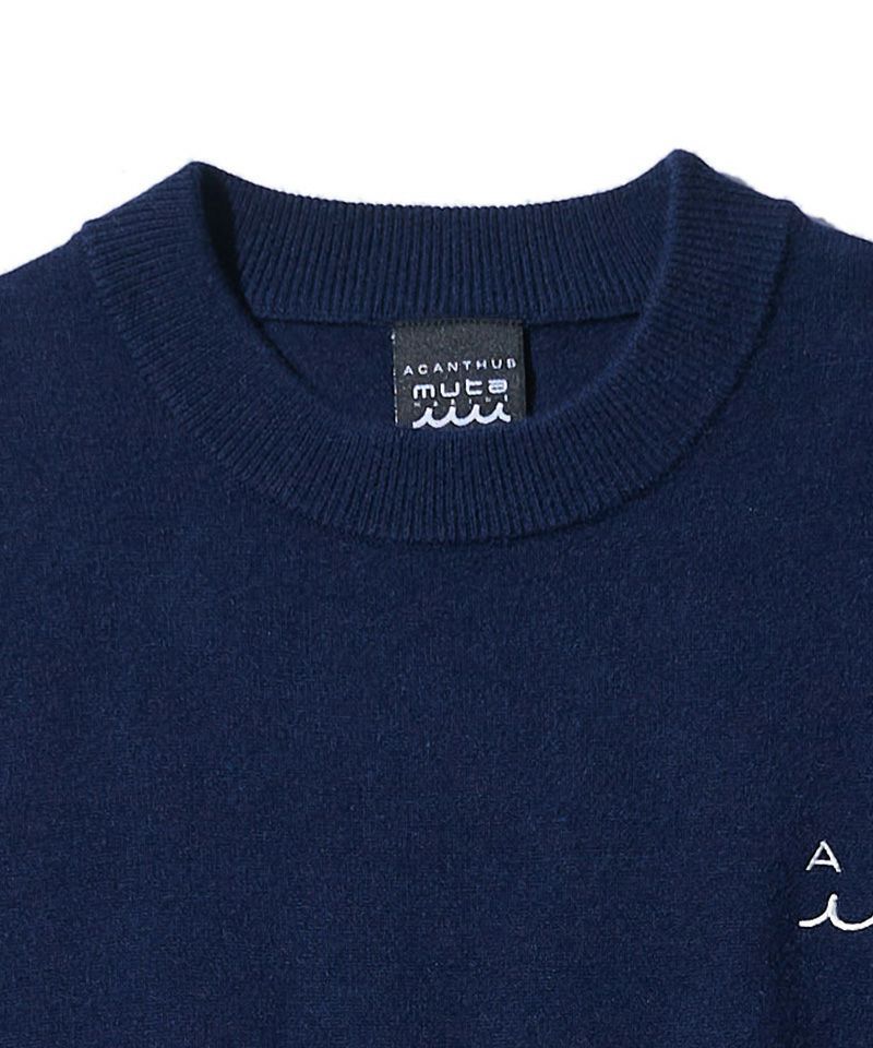 ACANTHUS x muta MARINE / muta Arm Line Knit / ニット / NAVY / MA2435