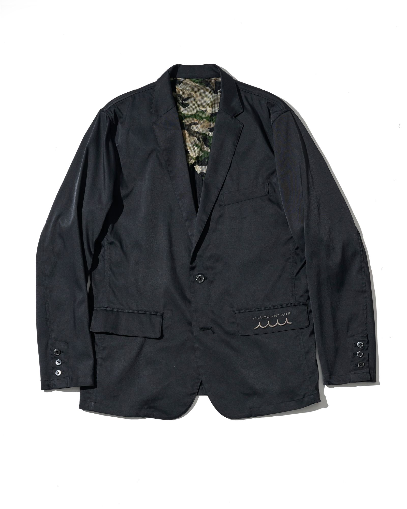 ☆先行予約☆muta MARINE × ACANTHUS  / テーラードジャケット /  Tailored Jacket / BLACK【MA2702】