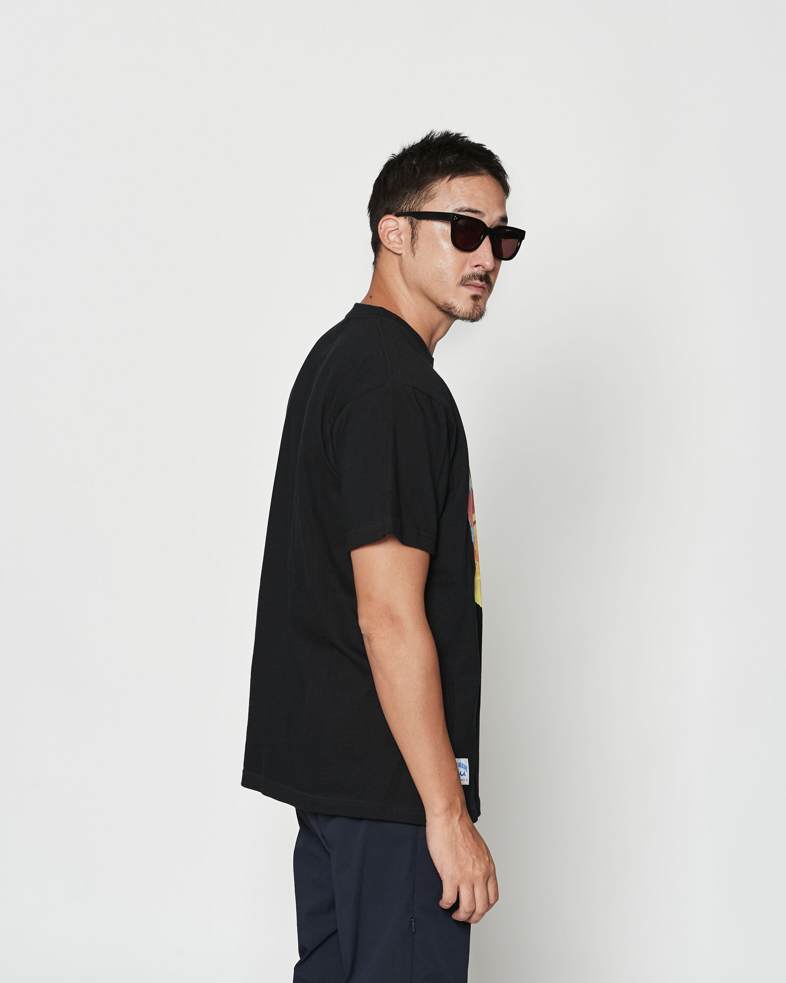 ☆先行予約☆muta MARINE × ACANTHUS  / ハートハイビスカスTシャツTシャツ / Heart Hibiscus Tee / BLACK 【MA2616】