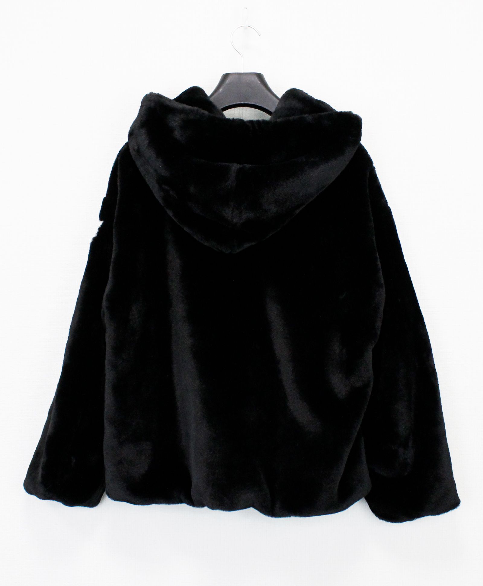 レディース フード付き ボアブルゾン / YUMOLA / ユモラ / BLACK [LJXA0039033588]