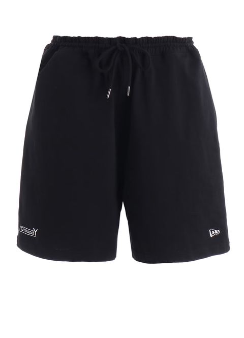 Ground Y×NEW ERA Ground Y BOX LOGO SHORT PANTS / BLACK [GK-P90-090-2]