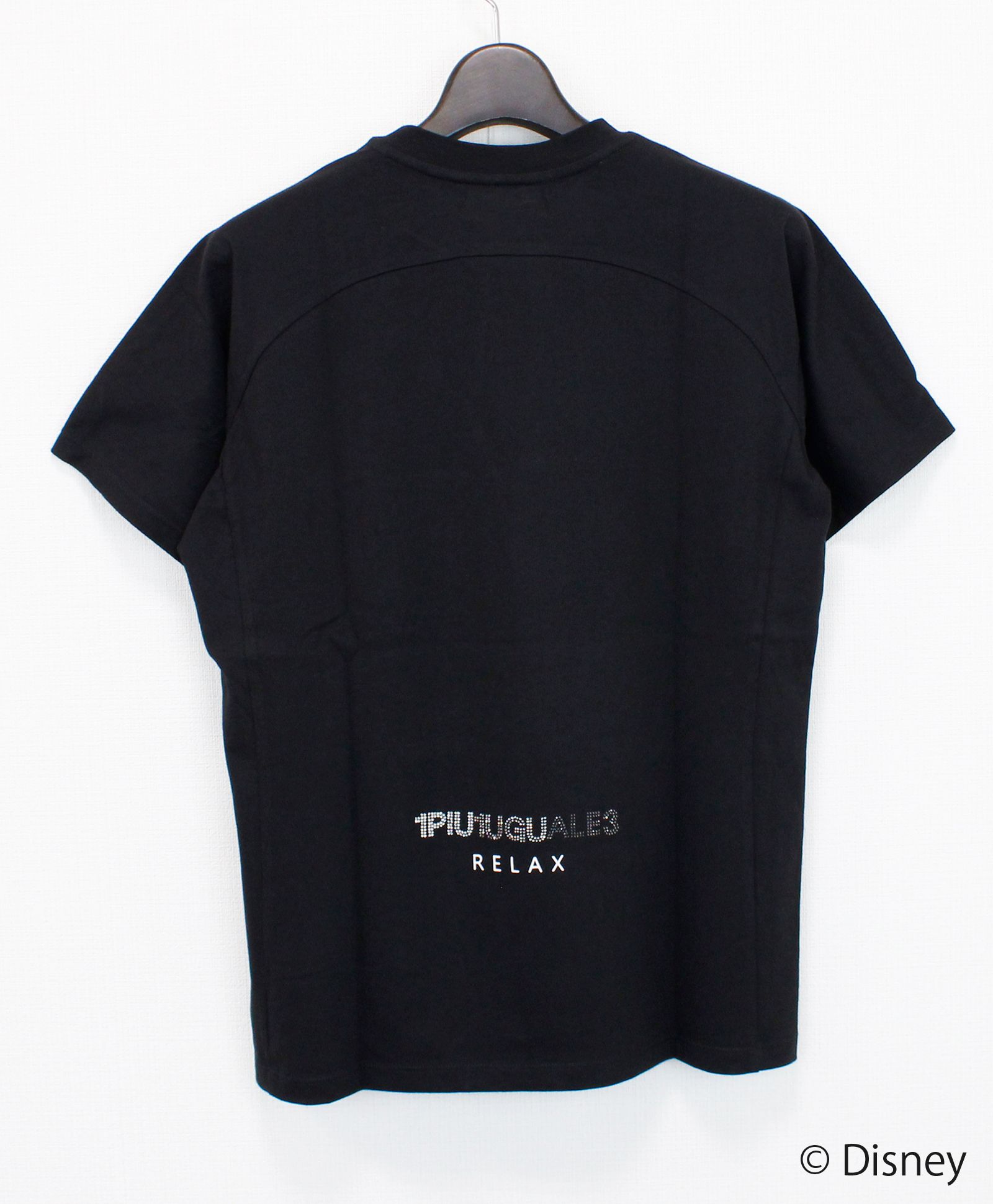 【ミッキーマウス】【ミッキーマウス】グラデーションラインストーン半袖Tシャツツ / ブラック【UST-25136】