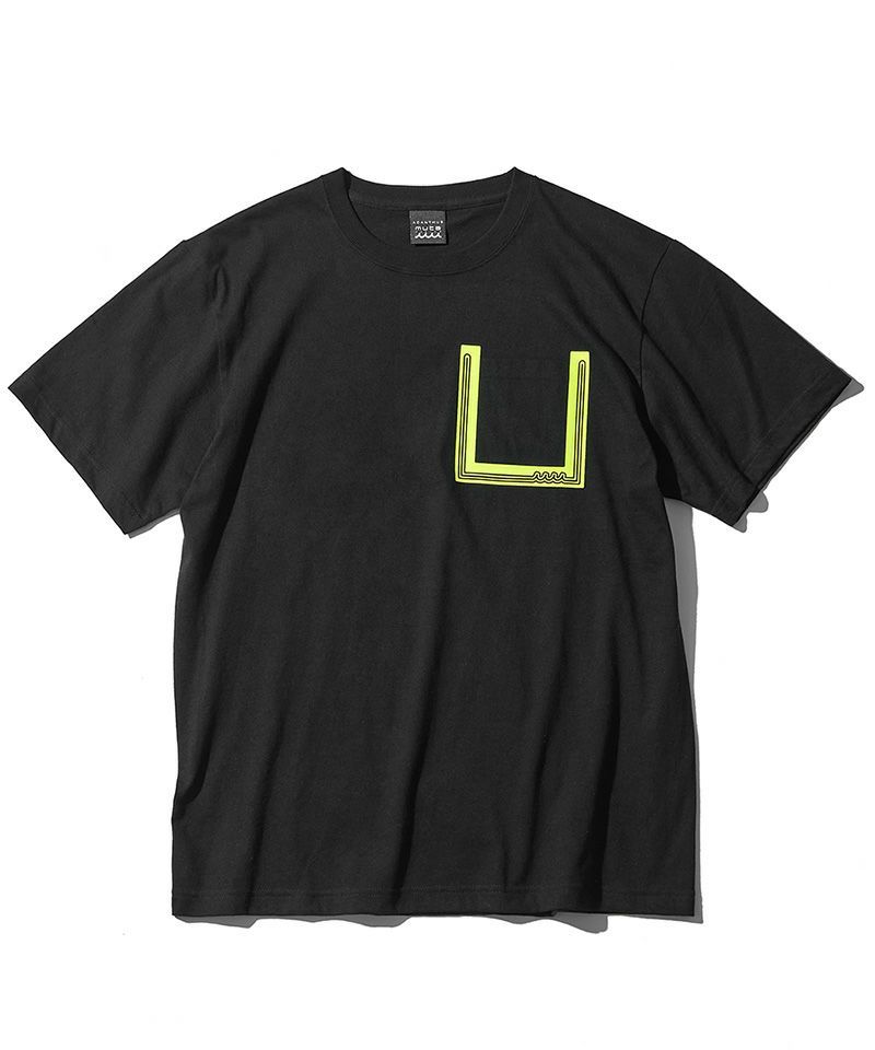 ACANTHUS x muta MARINE / muta Wave Line Pocket Tee / Tシャツ / BLACK / MA2436