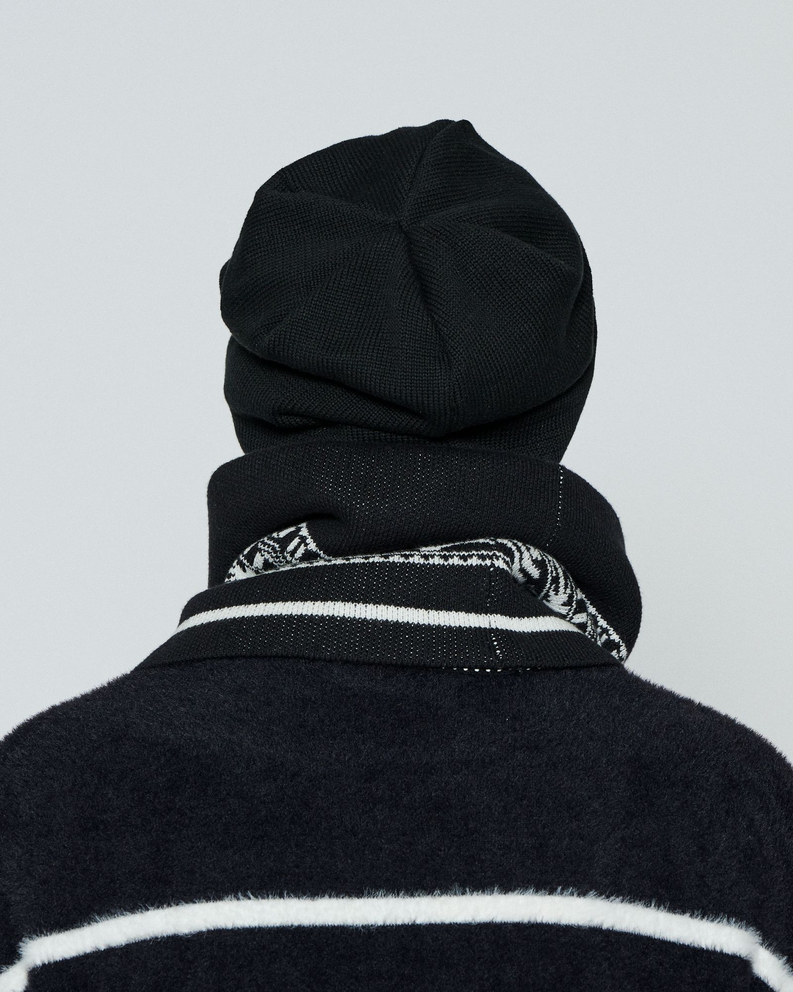 ☆先行予約☆ ネックウォーマー / Cotton Cashmere Neck Warmer / BLACK【KT2555】