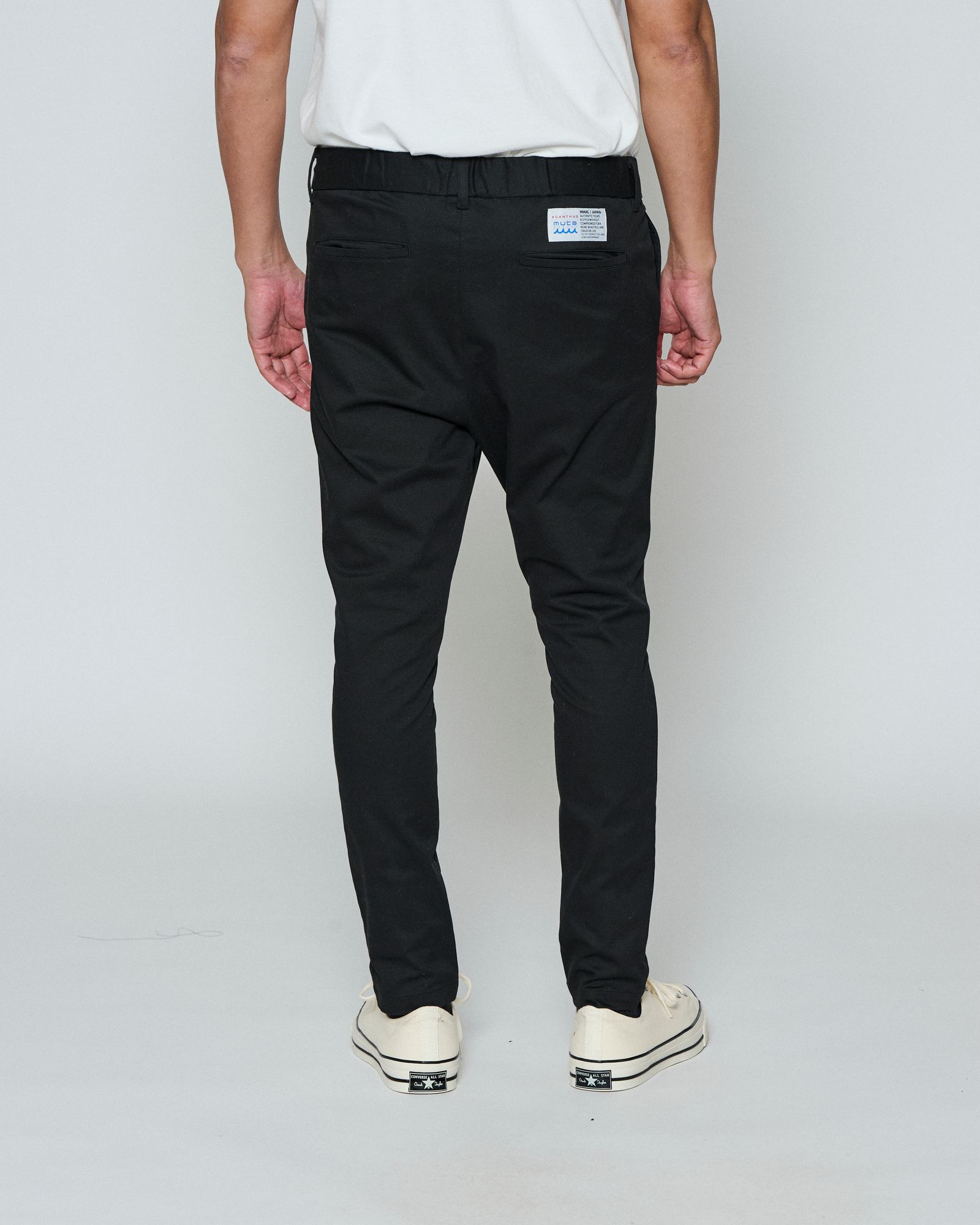 ☆先行予約☆ muta MARINE × ACANTHUS  / イージータイトパンツ /  Easy Tight Pants / BLACK【MA2654】