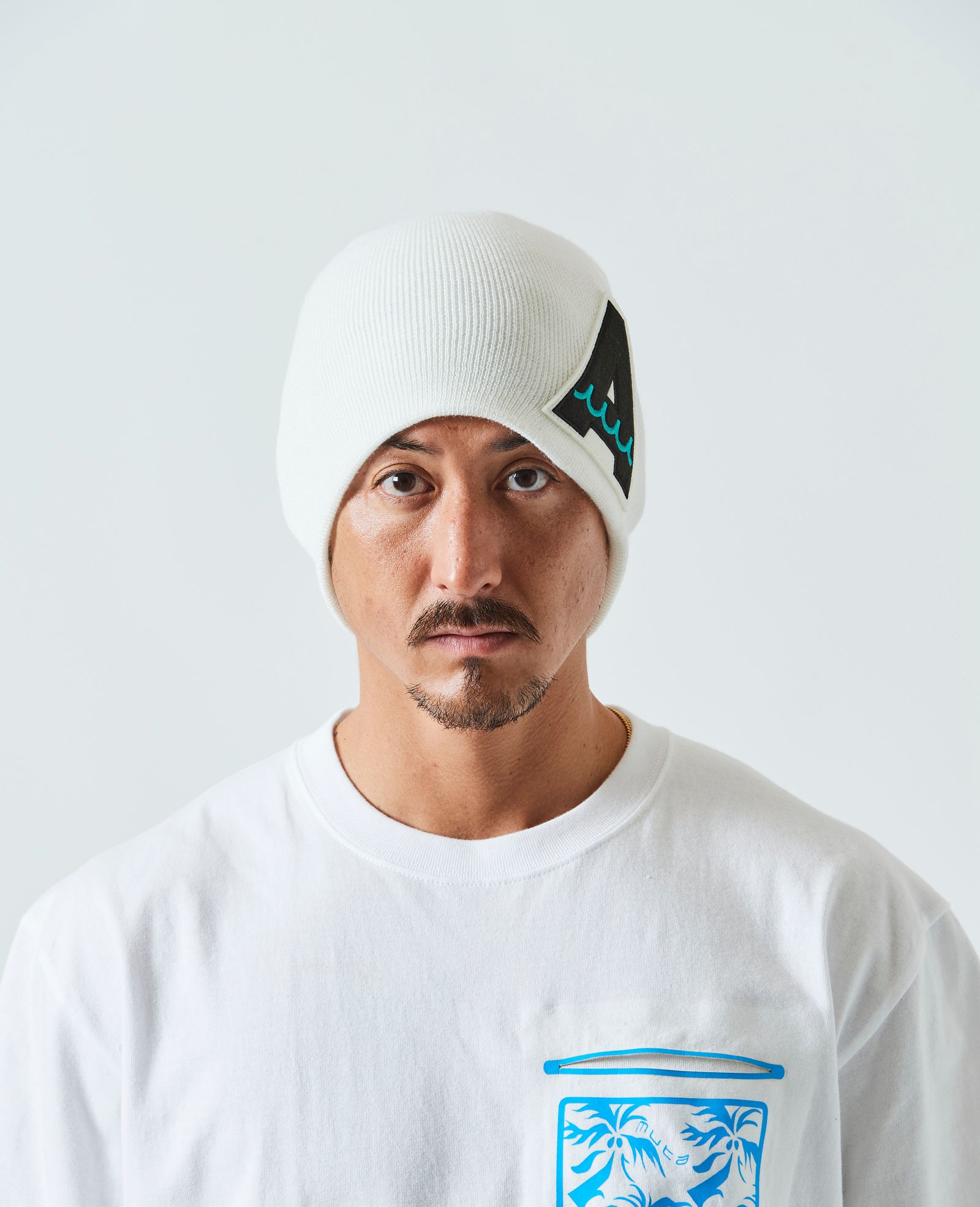 ACANTHUS - ACANTHUS x mutaMARINE / muta A Logo Back Pool Knit Cap