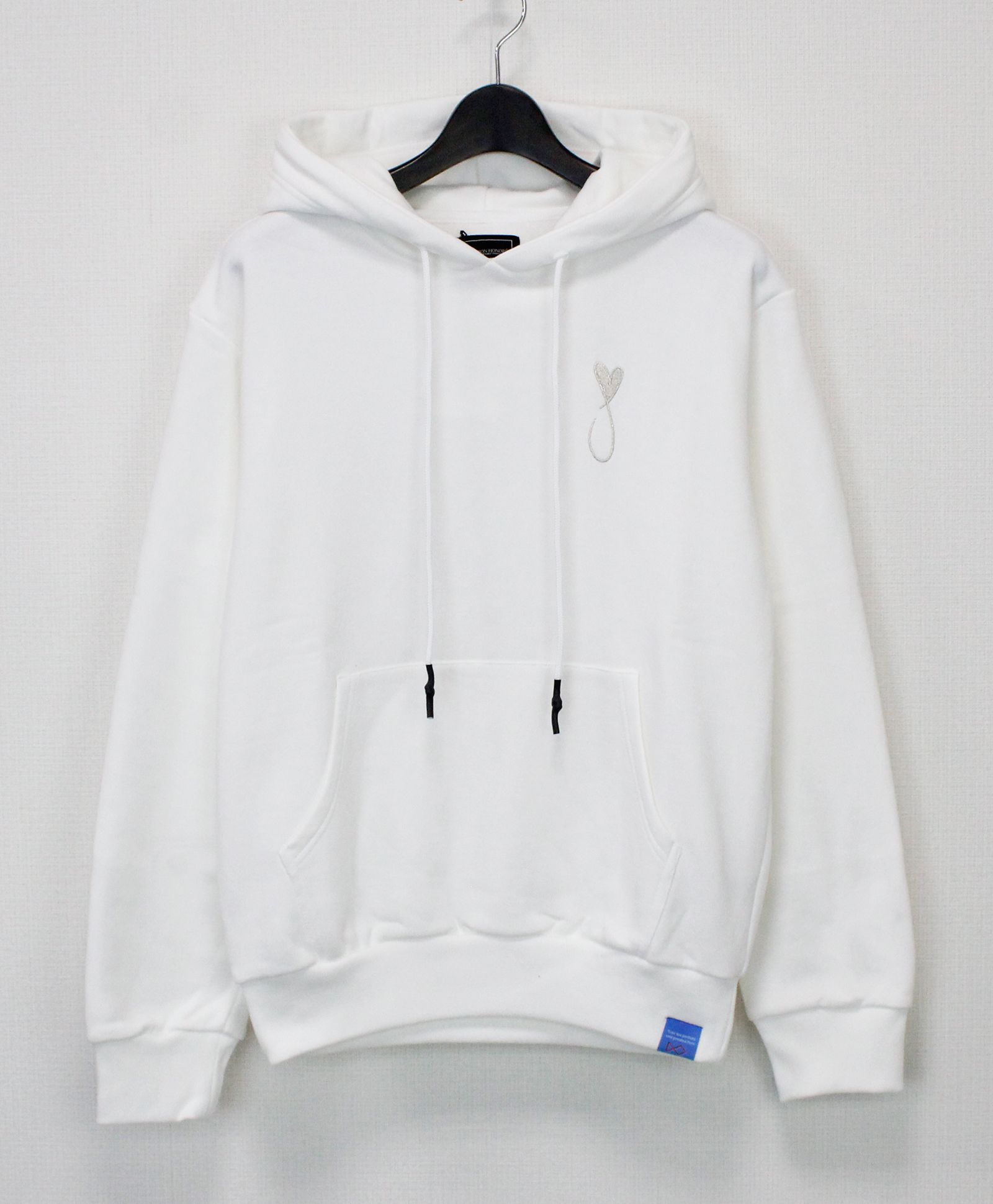 プルオーバーパーカー / Tiphanie Hoodie / White x Silver
