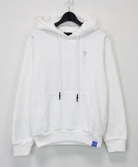 プルオーバーパーカー / Tiphanie Hoodie / White x Silver