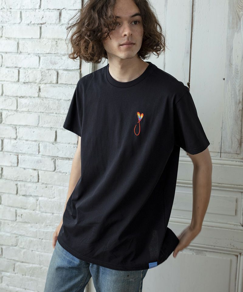 Tシャツ / Tiphanie2 / BLACK x RED RAINBOW