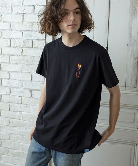 Tシャツ / Tiphanie2 / BLACK x RED RAINBOW