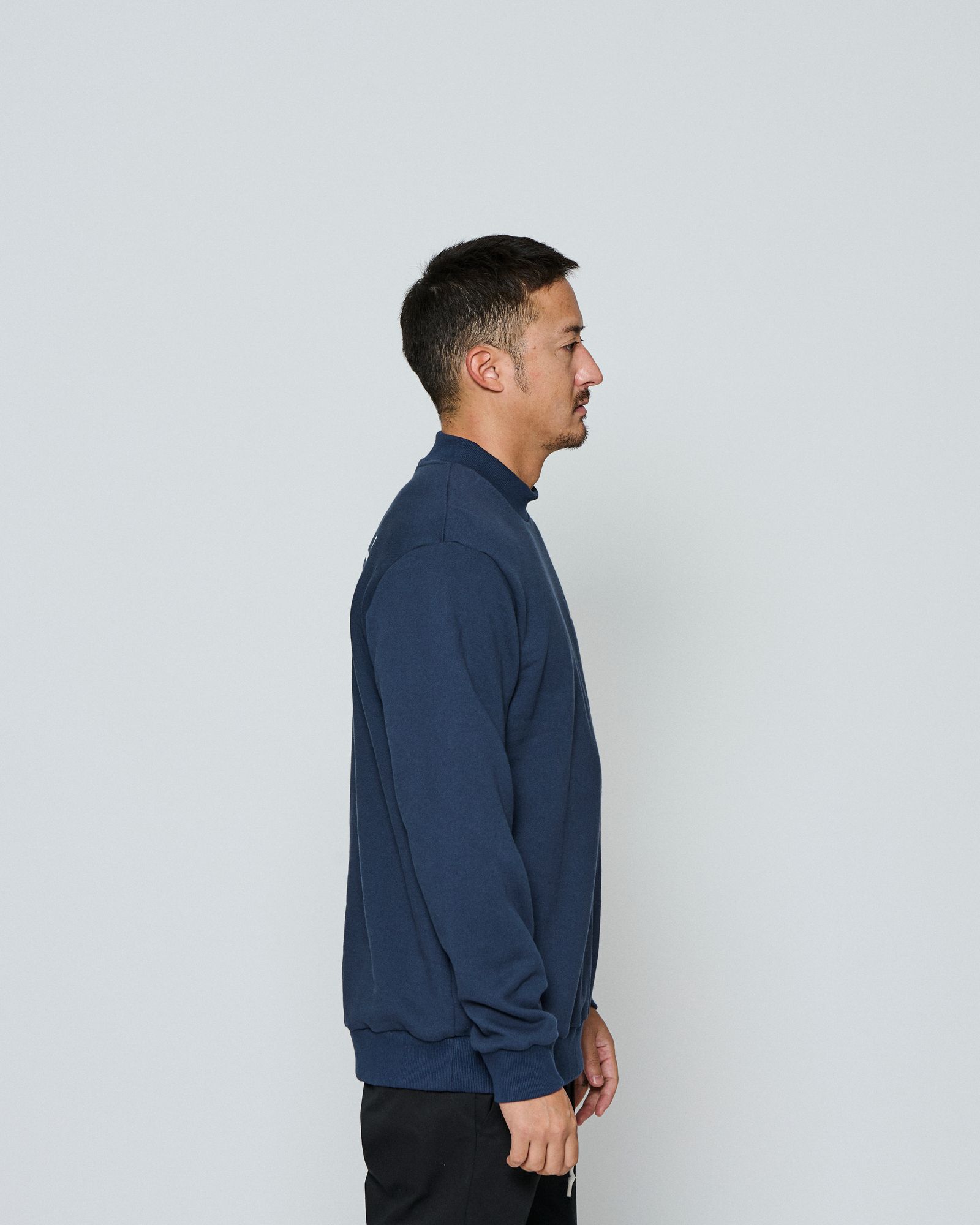 ☆先行予約☆ muta MARINE × ACANTHUS / モックネックスウェット / Mockneck Sweatshirts / NAVY 【MA2655】