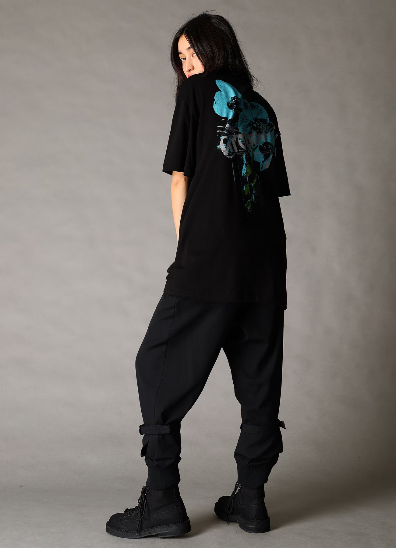 JERSEY ORCHID T-SHIRT / BLACK [GK-T81-070-2]