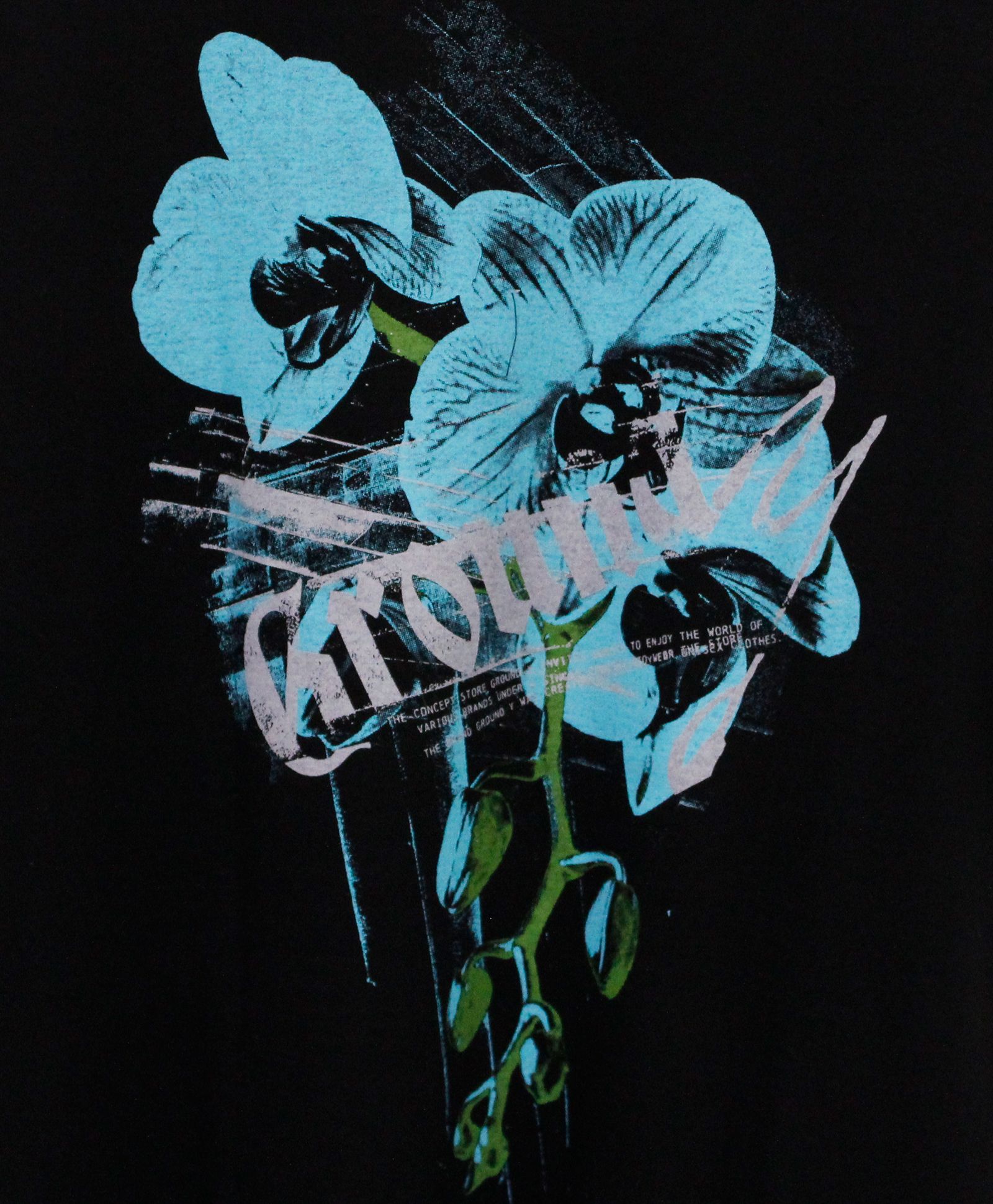 JERSEY ORCHID T-SHIRT / BLACK [GK-T81-070-2]