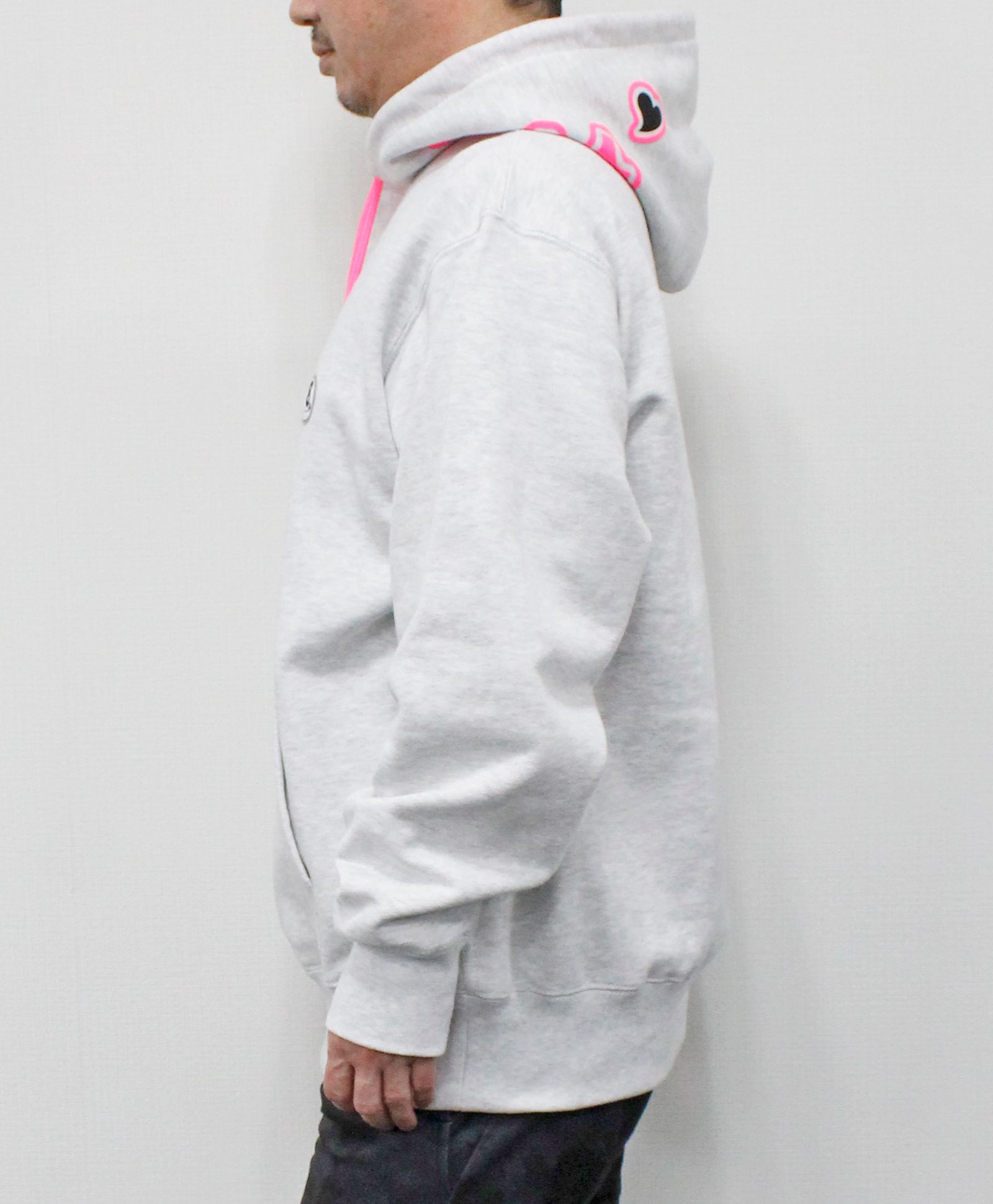 ACANTHUS × muta MARINE / muta sweet logo hoodie / スウェットプルオーバーパーカー / GREY【MA2525】