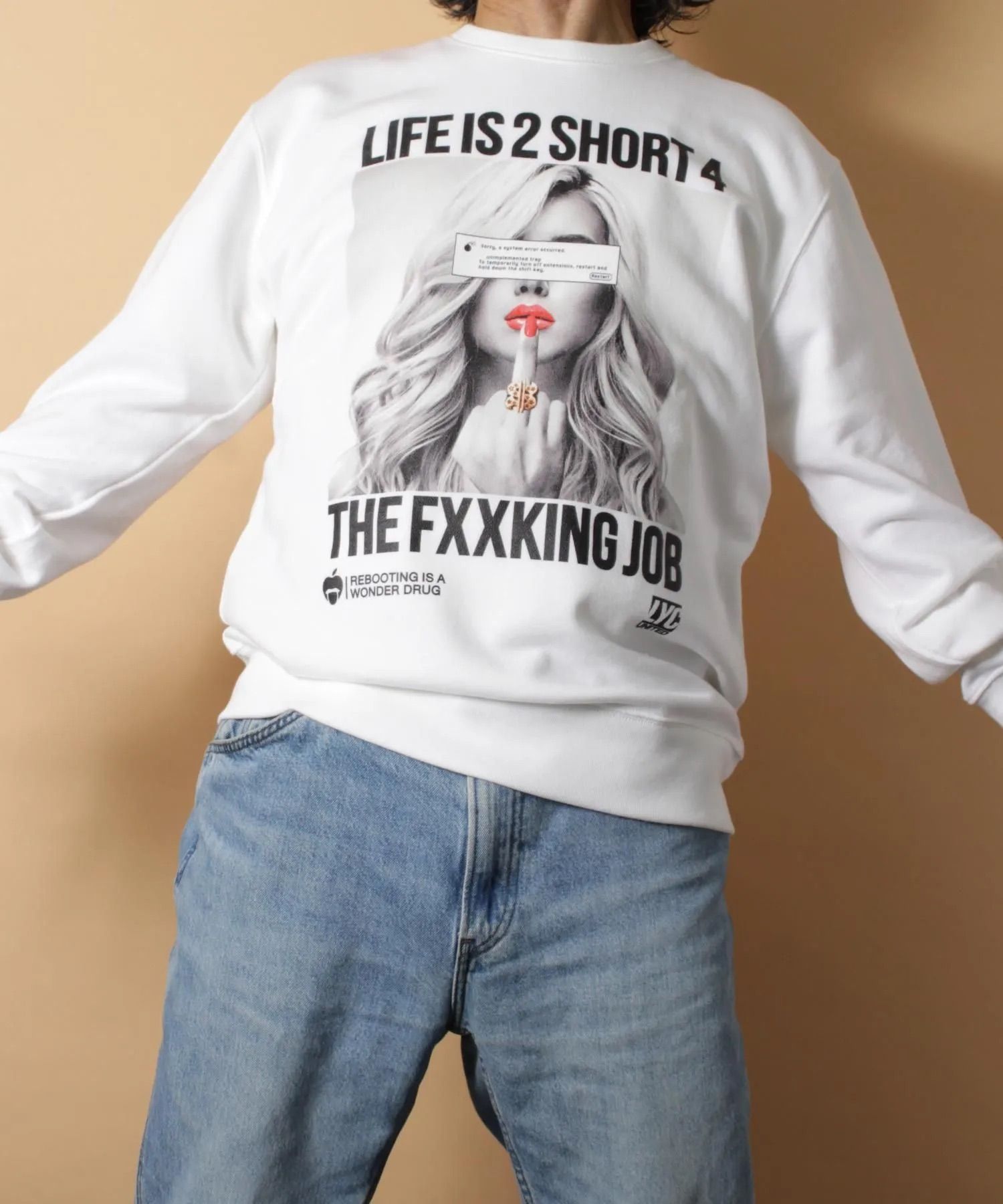 [2 SHORT] ライト・スウェット・クルーネック / トレーナー / WHITE [253230FO]