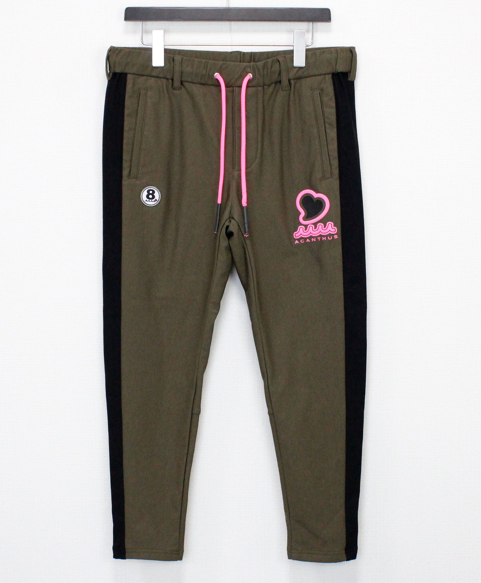 ⭐︎femt LIMITED⭐︎ muta MARINE × ACANTHUS  / muta sweet Logo HEAT PERFORMA Sideline Pants / ヒートパフォーマサイドラインパンツ / KHAKI【MA2548SP】