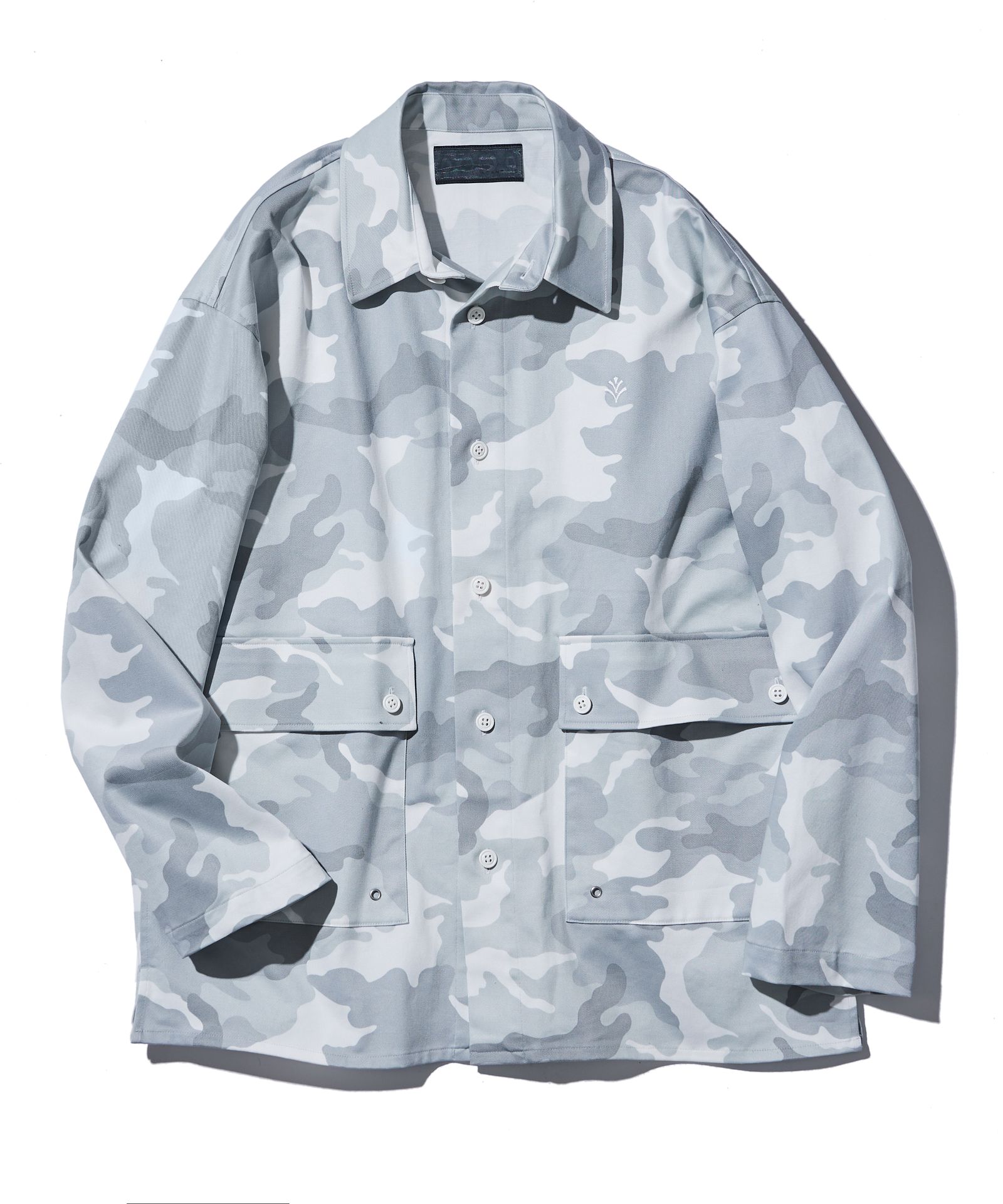 Military Shirt Jacket / ミリタリーシャツジャケット / WHITE CAMO【JK2501】