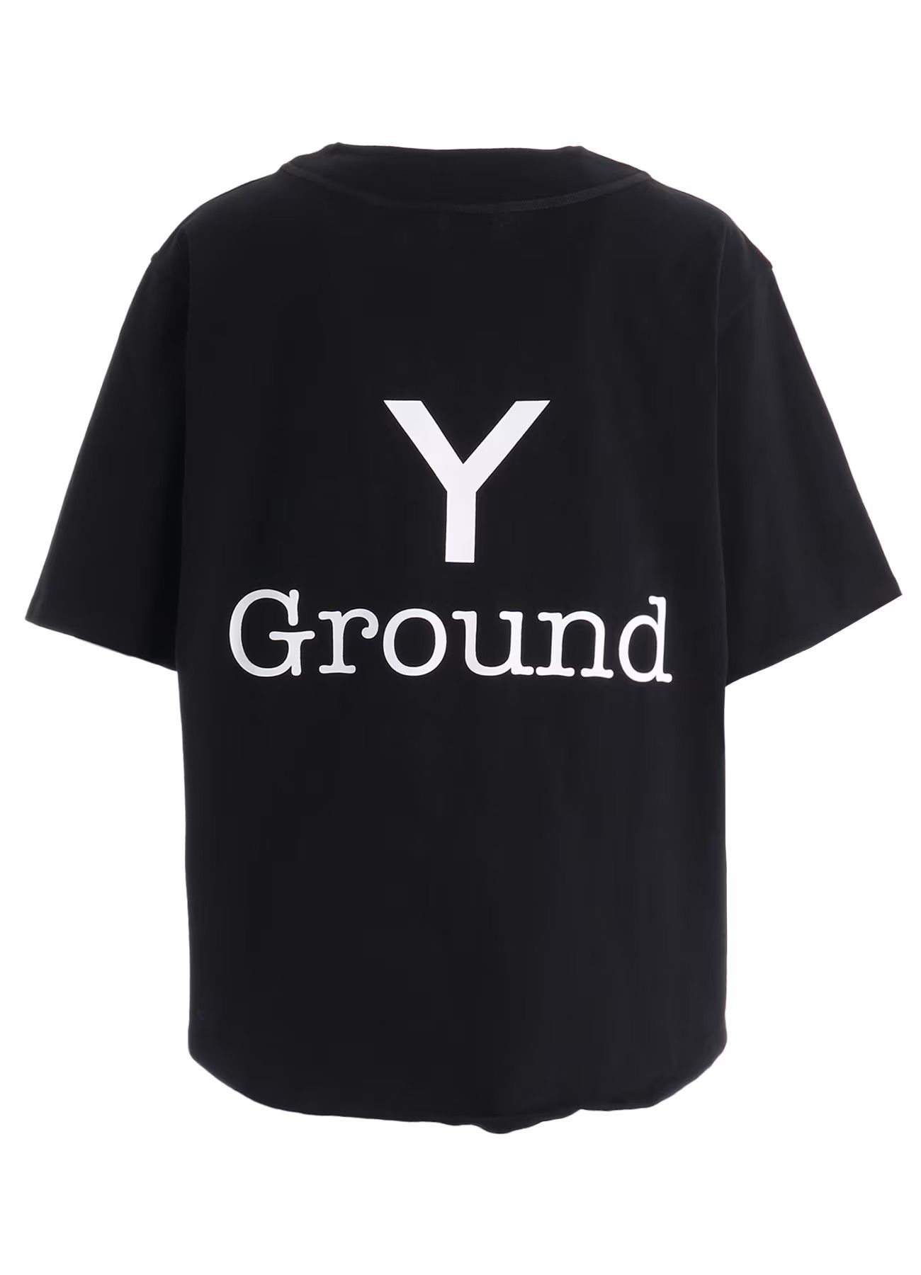 Ground Y×NEW ERA Ground Y BACK LOGO BASE BALL SHIRT / BLACK [GK-T91-090-2]