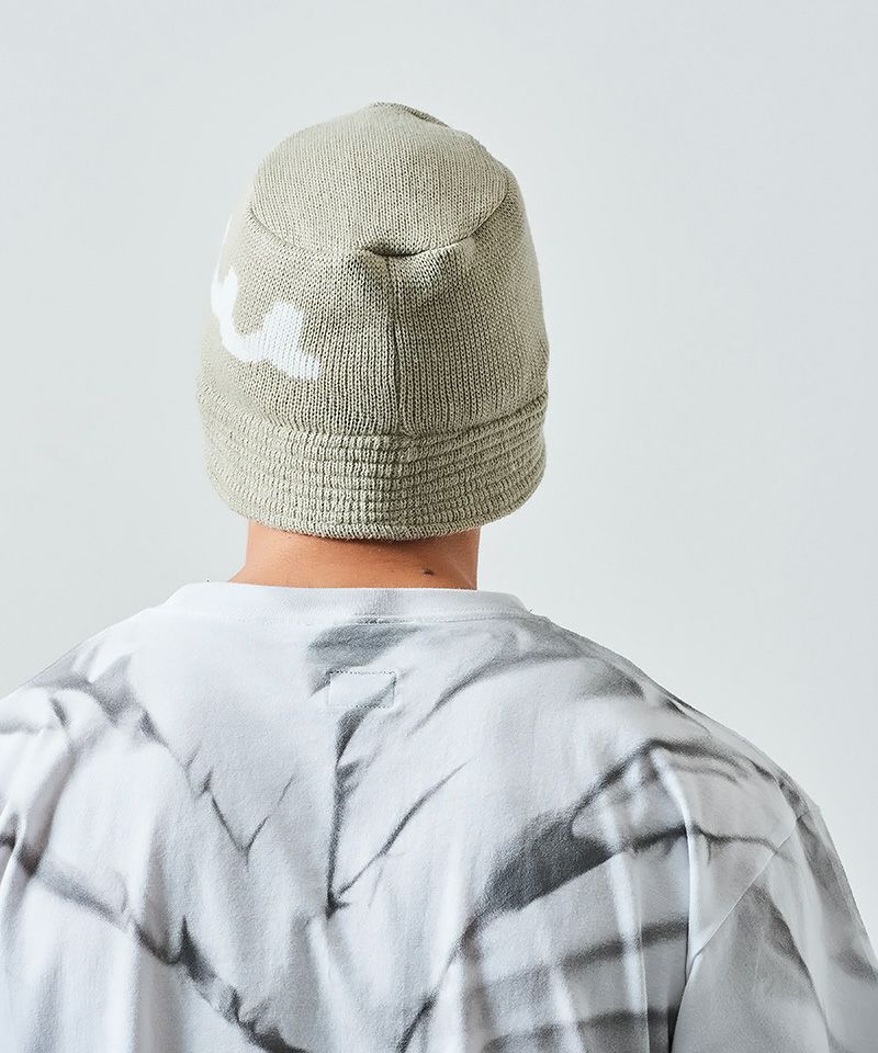 ☆先行予約 11月中旬〜下旬頃入荷予定☆ACANTHUS×muta MARINE / アカンサス×ムータマリン / ハット / muta Logo Knit Bucket Hat / BEIGE - S-M