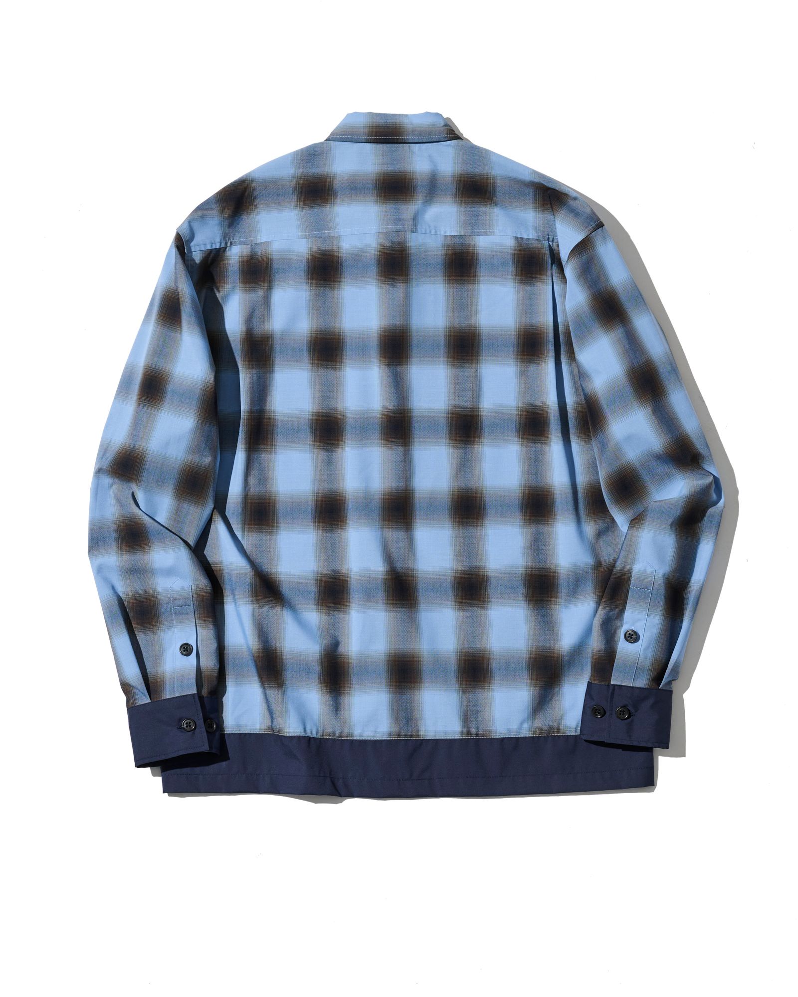 ☆先行予約☆ カラースイッチ チェックシャツ  /  Color Switching Check Shirt / BLUE CHECK 【SH2701】