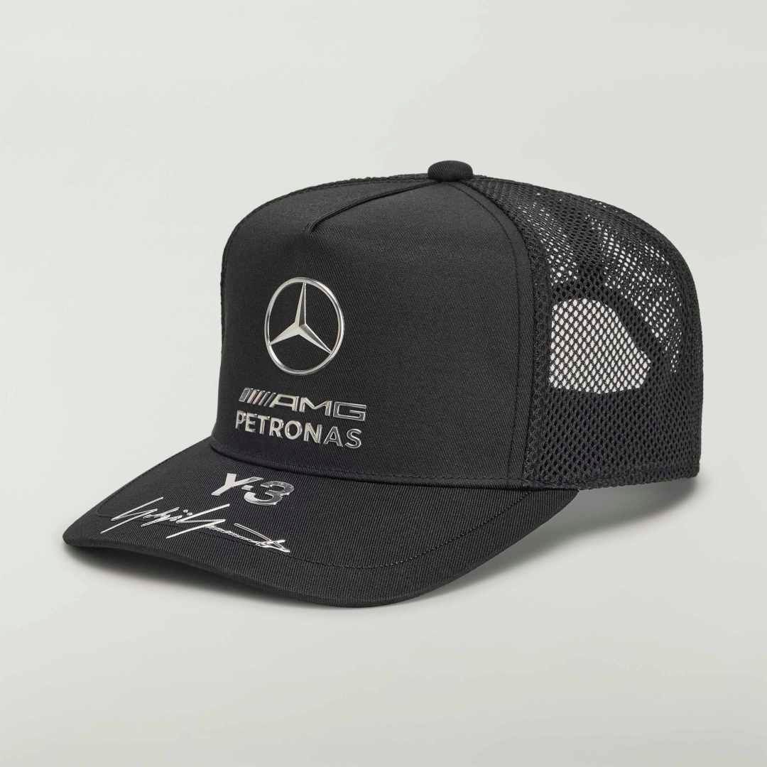 Y-3 MERCEDES-AMG PETRONAS FORMULA 1 TEAM TRUCKER CAP / BLACK  [KR4909-ACCS26]