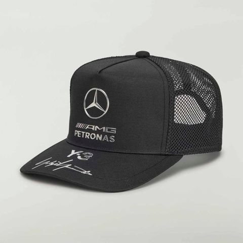 Y-3 MERCEDES-AMG PETRONAS FORMULA 1 TEAM TRUCKER CAP / BLACK  [KR4909-ACCS26]
