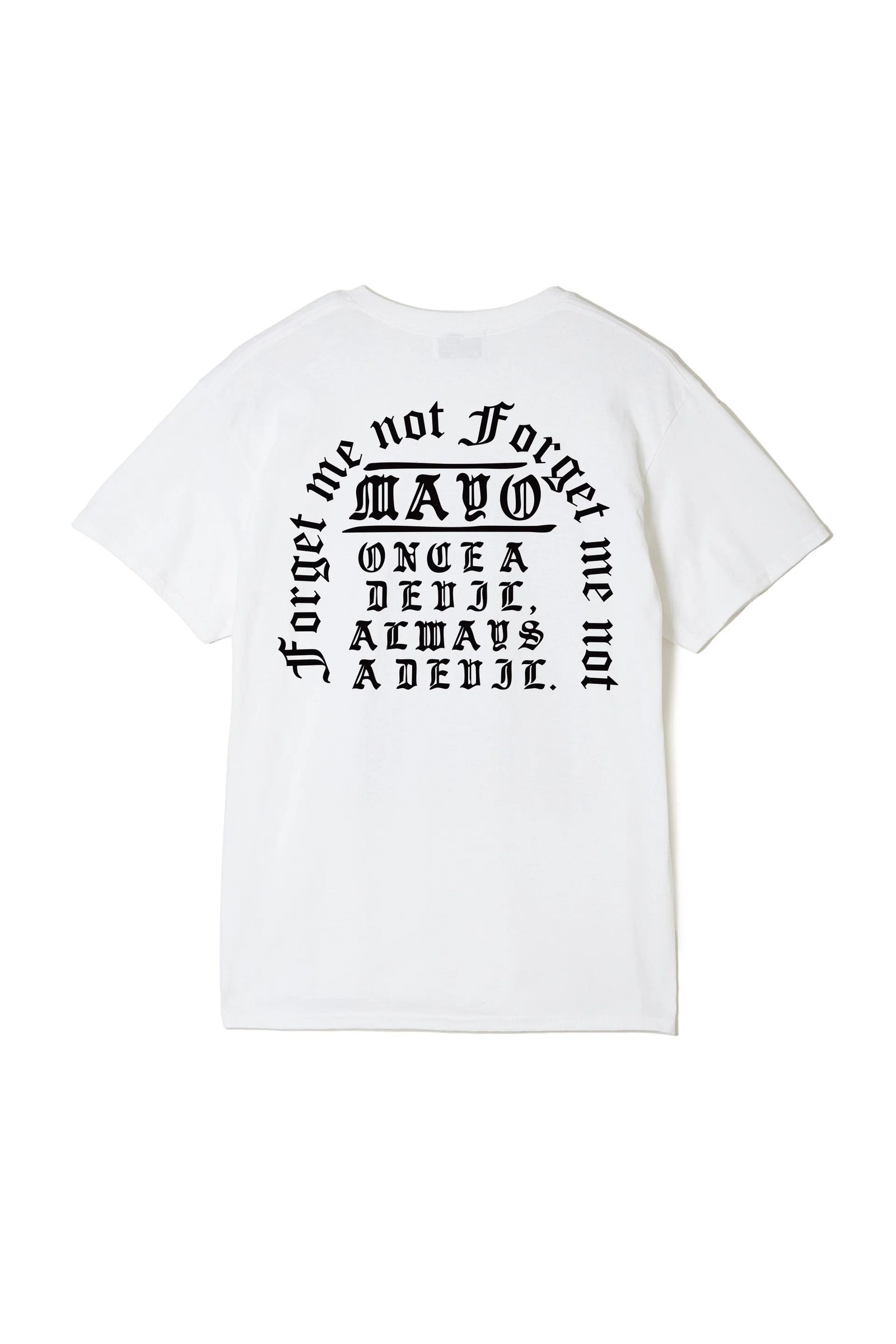 ロゴメッセージプリントTシャツ / LOGO MESSAGE PRINT SHORT SLEEVE TEE  / ホワイト[26MY-ST004]