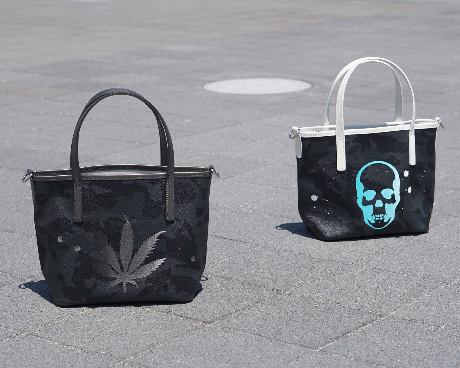 ☆予約商品☆GENTIL BANDIT 14th Anniv. Ltd トートバッグPM / ブラックカモ×ホワイト（スカル） [GBLP14-PM-BWS]