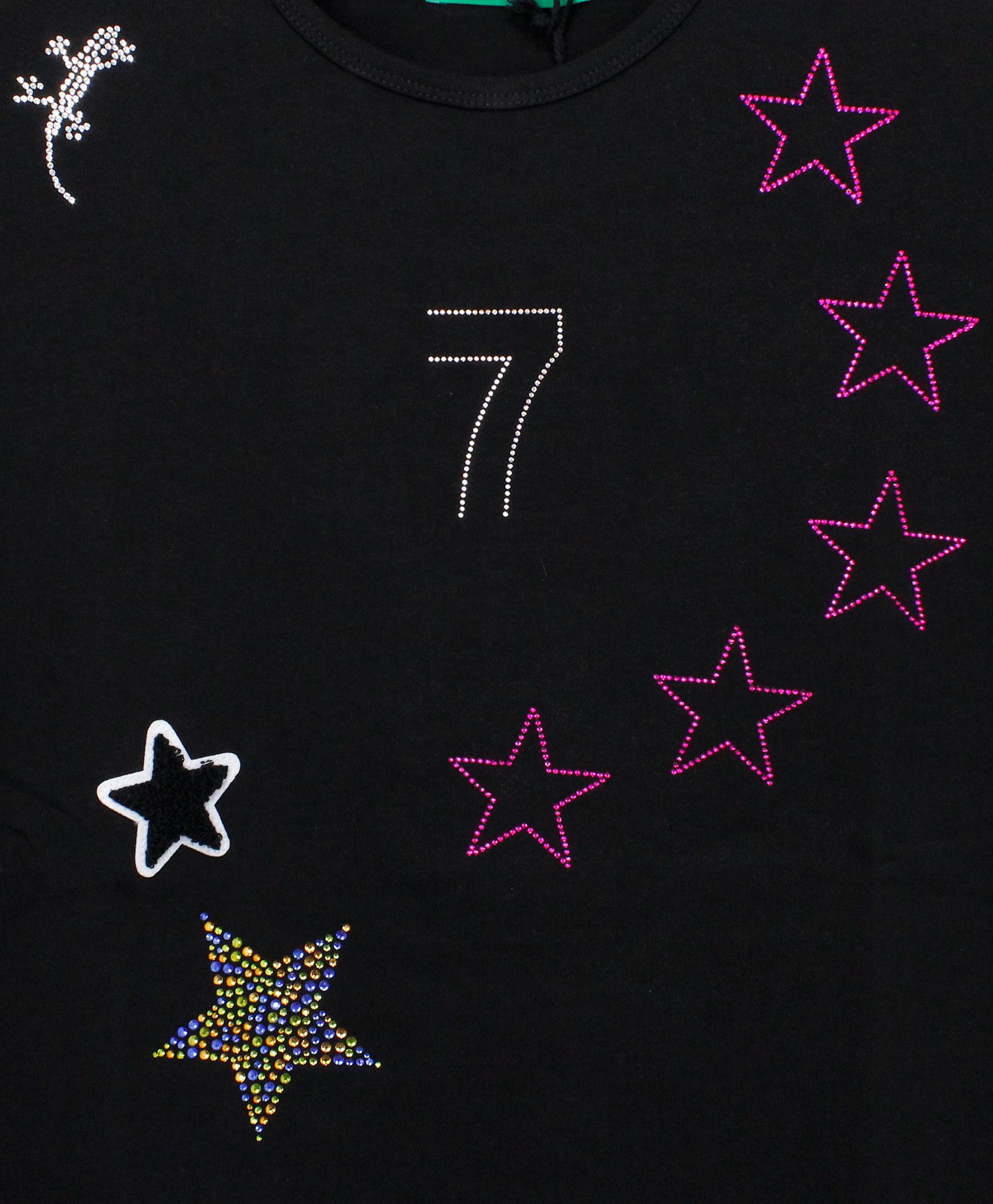 7 ☆ S/S Tシャツ / ブラック [UC51-N448]