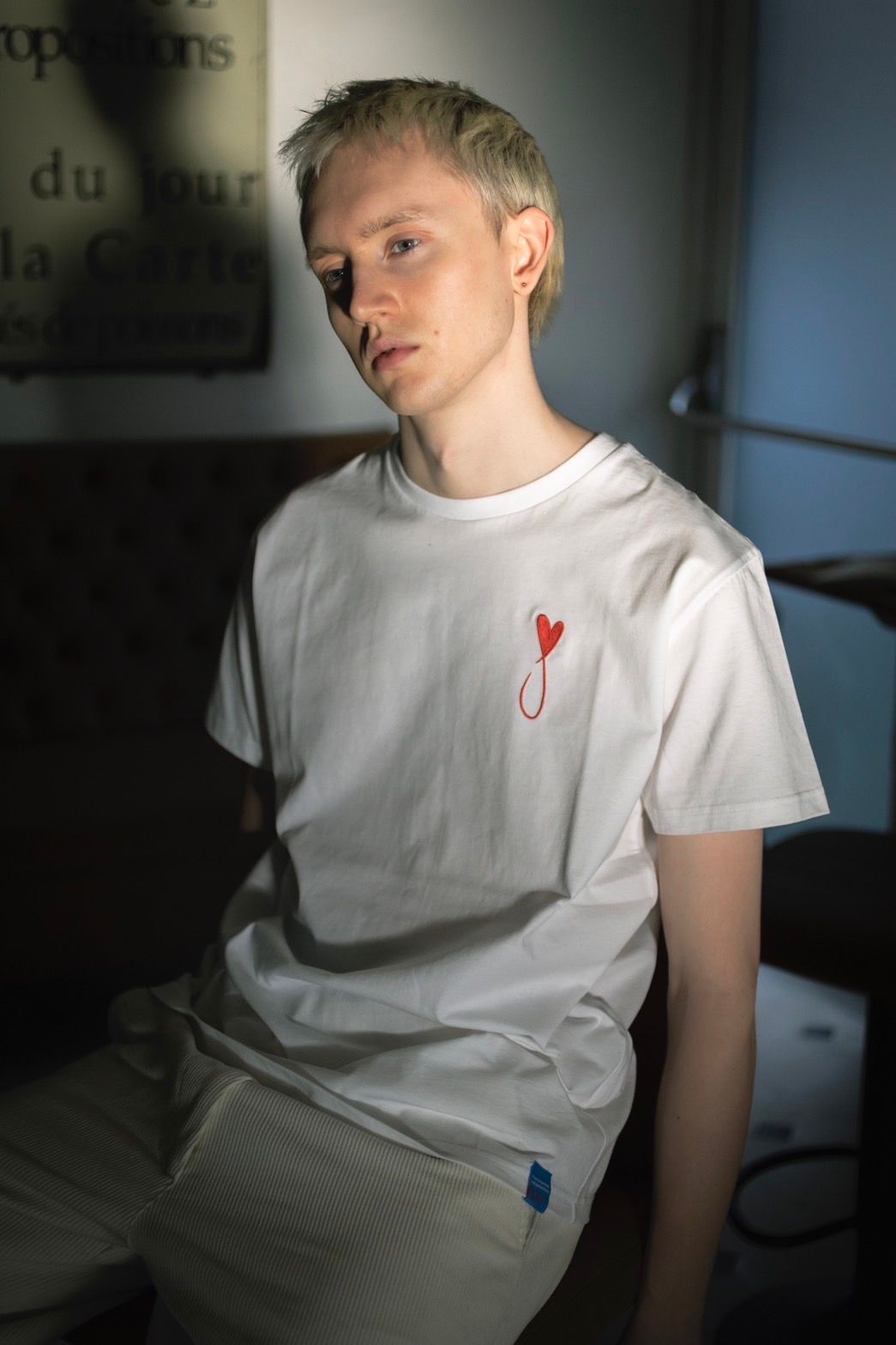 Tシャツ / Tiphanie / WHITE x RED