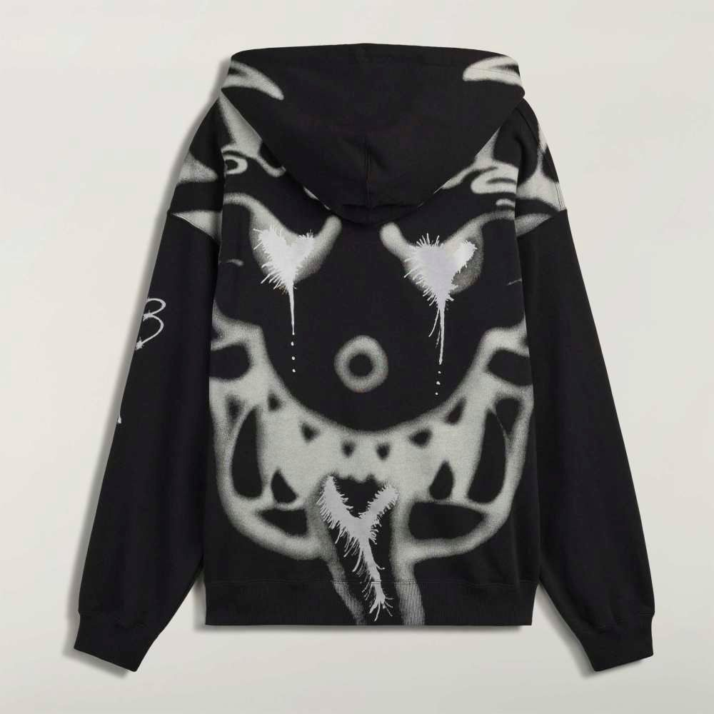 ジップパーカー / チト グラフィック フレンチ テリー ジップ フーディー / Y-3 CHITO GRAPHIC FRENCH TERRY ZIP HOODIE / BLACK [KR1061-APPA26]