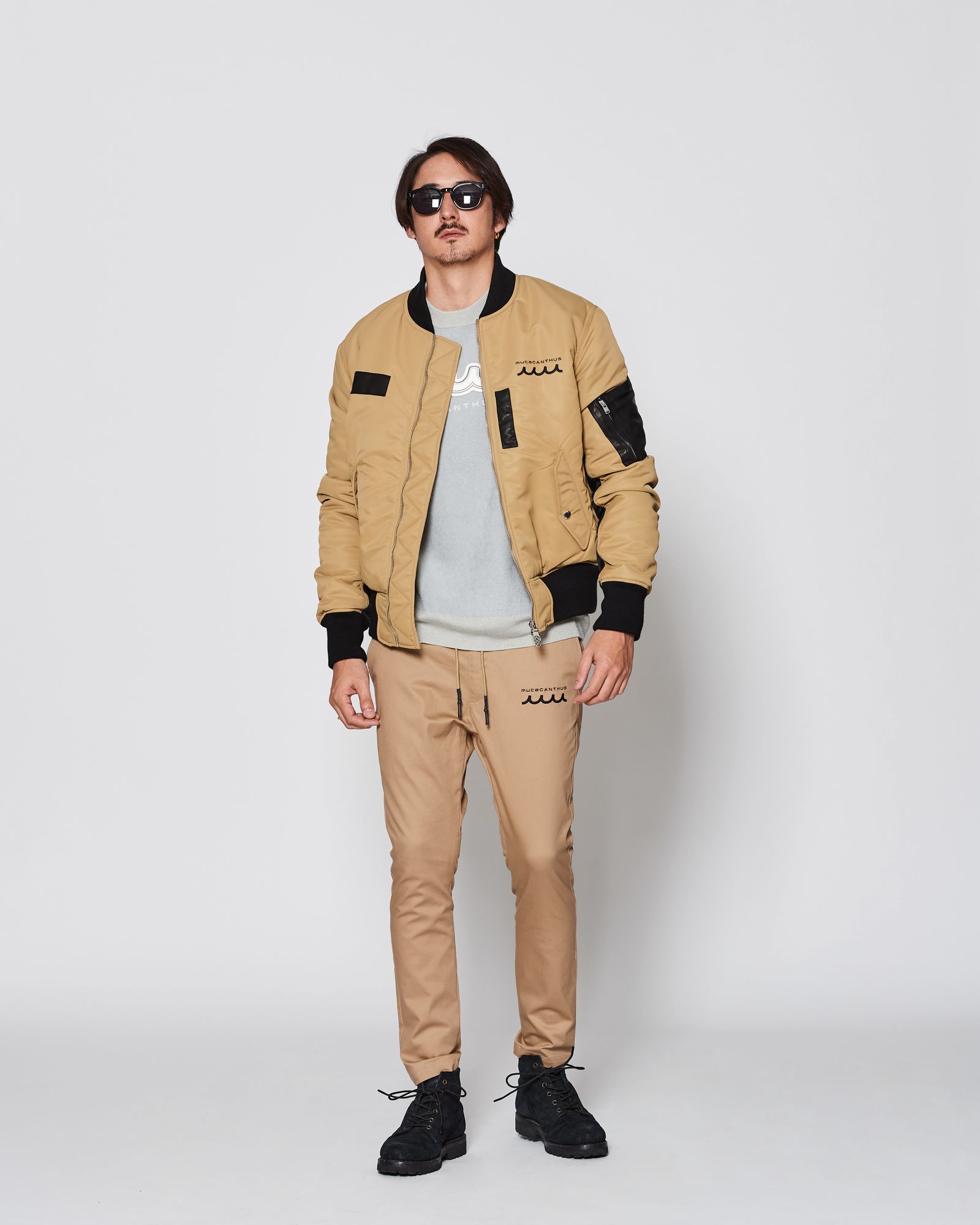 ☆先行予約販売2025年9月下旬～10月下旬頃入荷予定☆ ACANTHUS × muta MARINE / muta Nylon MA-1 / MA-1 / BEIGE 【MA2531】