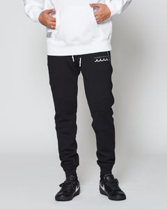 ☆先行予約販売2025年8月下旬～9月下旬頃入荷予定☆ ACANTHUS × muta MARINE / muta Double-knit Biker Pants / バイカーパンツ / BLACK 【MA2533】