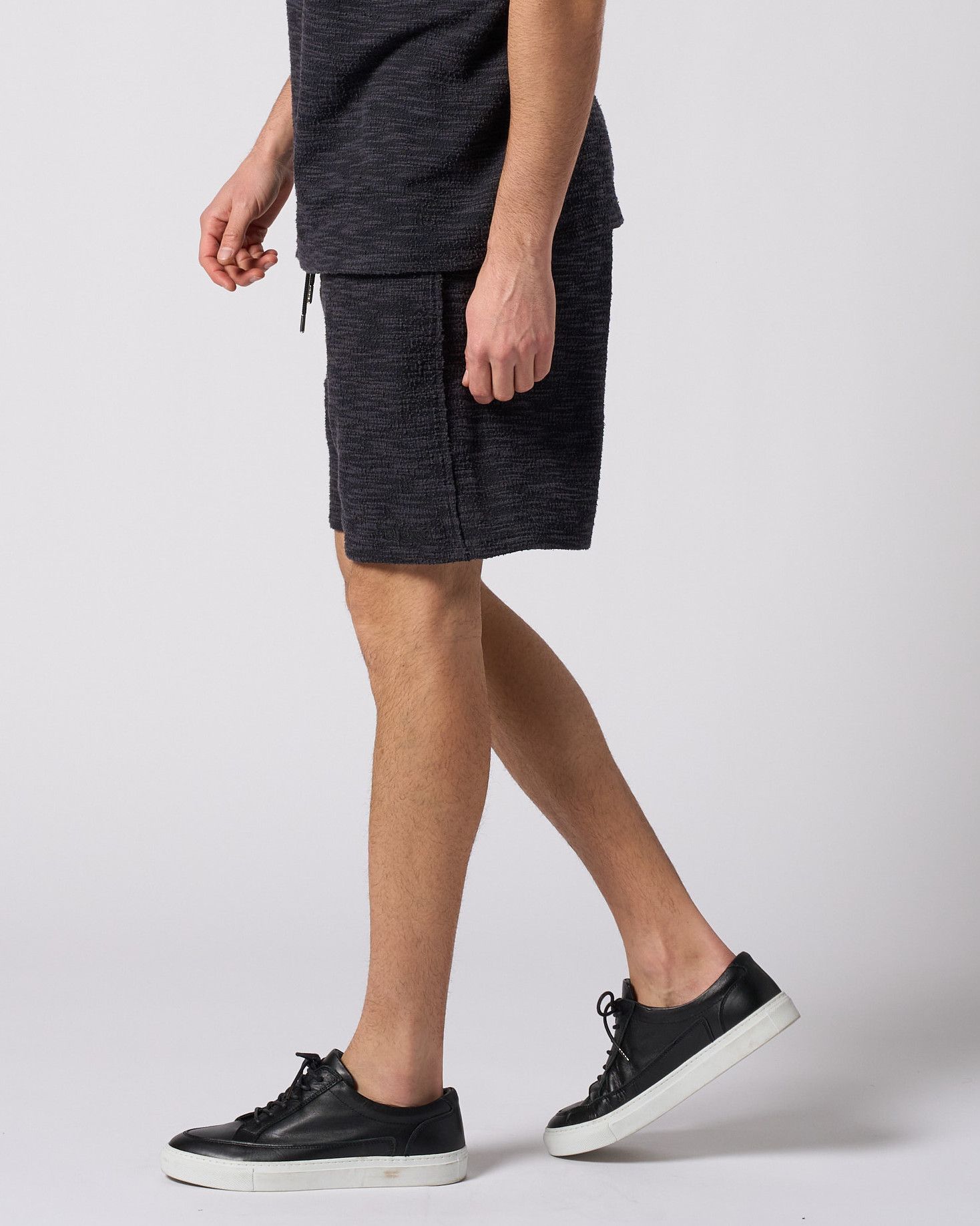 ☆先行予約☆ muta × wjk  / ニットジャガード リラックスショーツ / knit jacquard relax shorts / BLACK [502 mw02i]