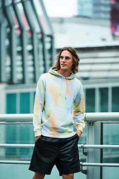 Random Dye Hooded Sweatshirt / MULTI / [HJ2403]