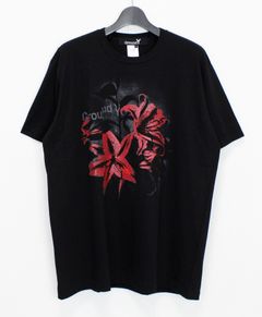 20/COTTON JERSEY LILLY GRAPHIC T-SHIRT / BLACK [GL-T77-070-2-03]