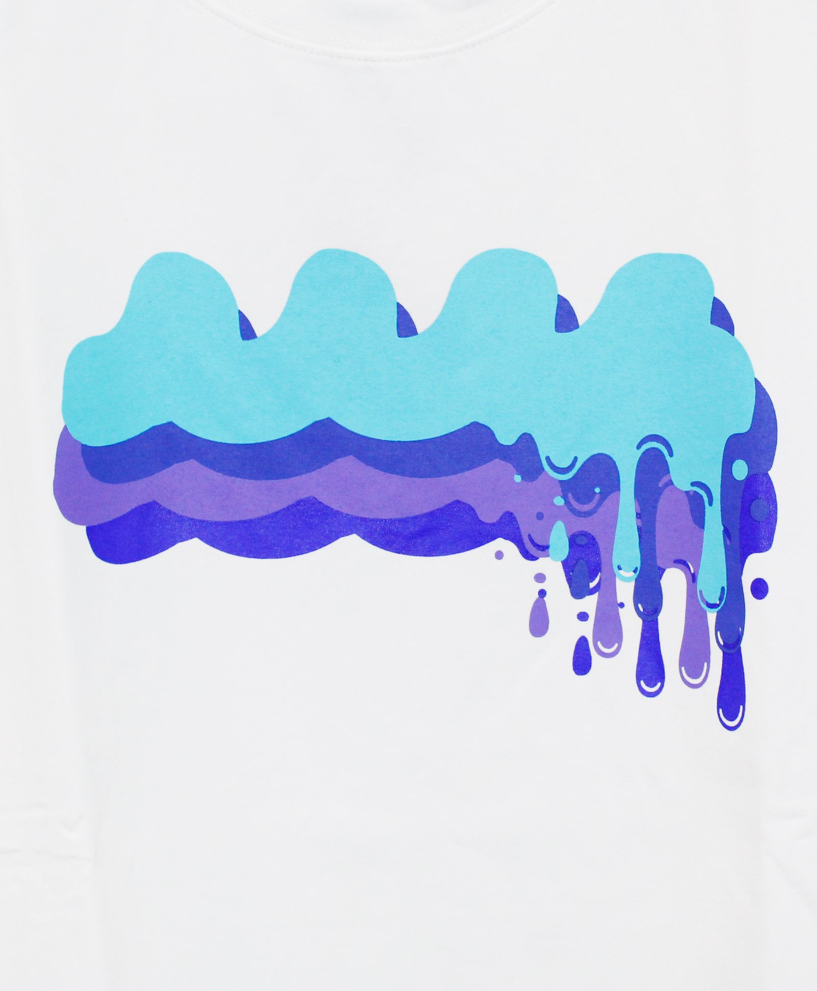 MELT WAVE Tシャツ / ホワイト/ブルー [MMAX-434461]