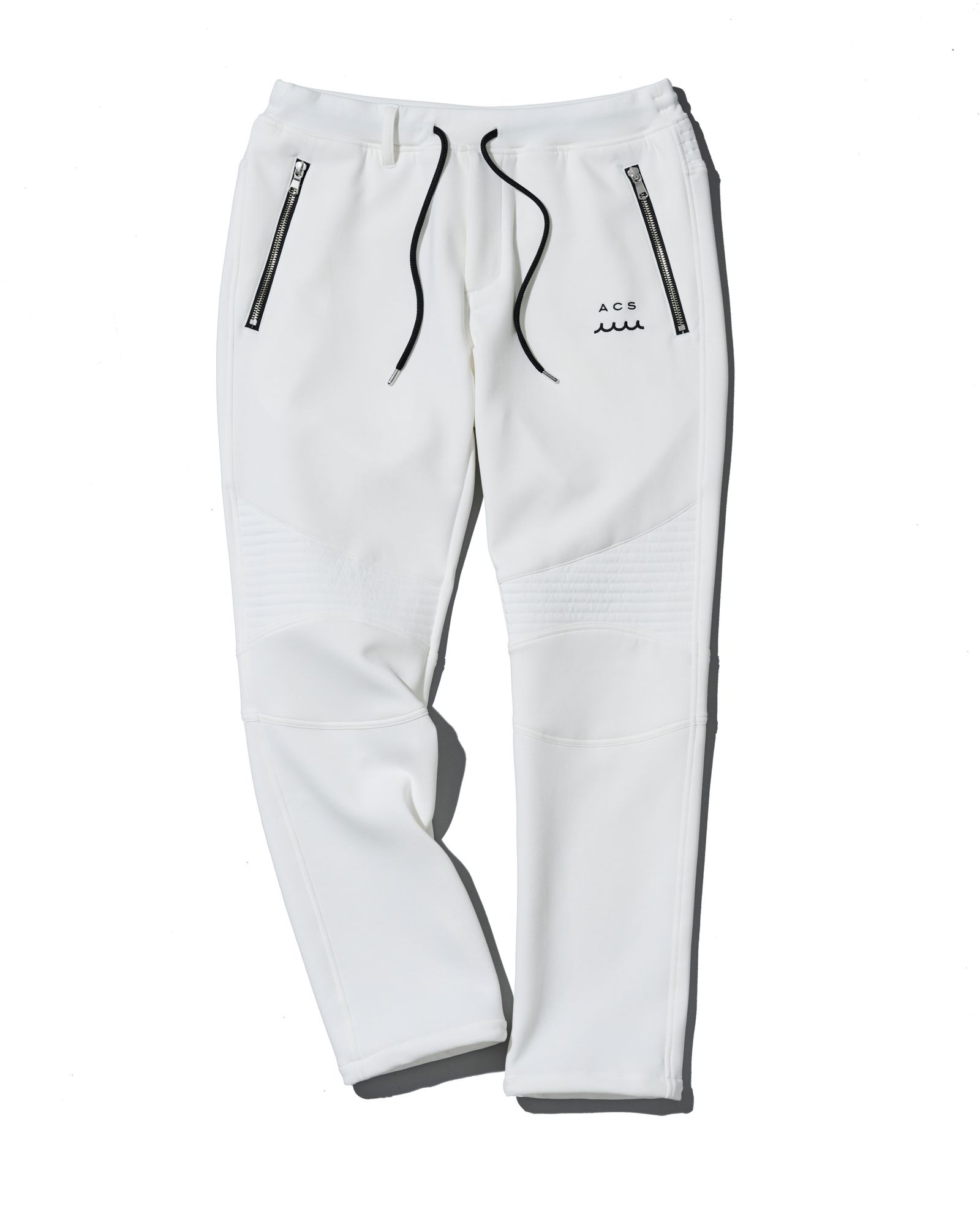 ☆先行予約☆ muta MARINE × ACANTHUS  / バイカーパンツ /  Double-knit Biker Pants / WHITE【MA2653】