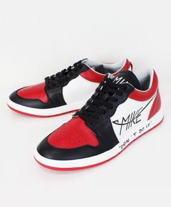 ☆日本限定モデル☆ ローカットレザースニーカー / RED/WHITE/BLACK [MIKE01]