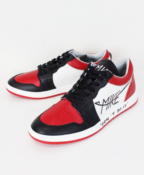 ☆日本限定モデル☆ ローカットレザースニーカー / RED/WHITE/BLACK [MIKE01]