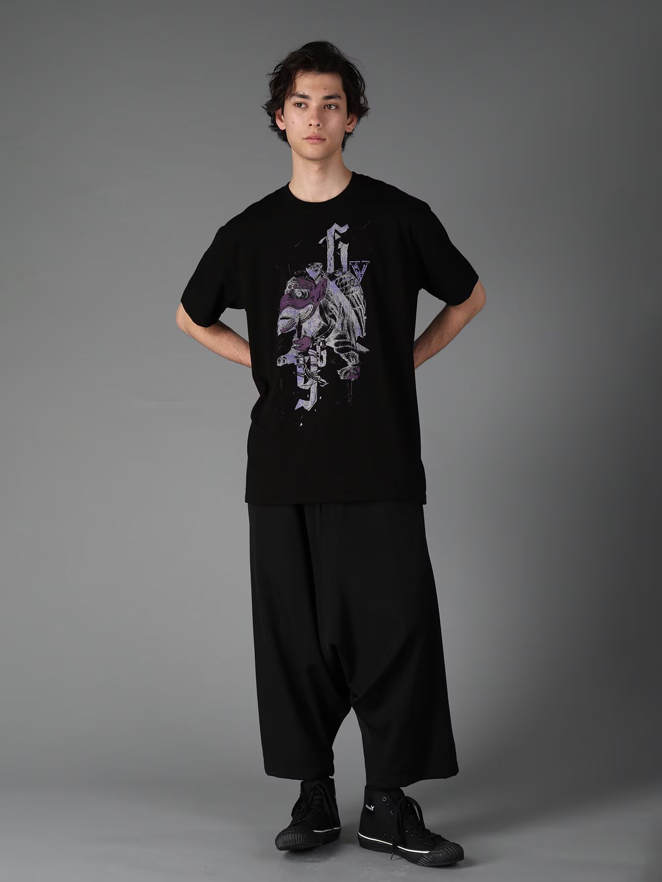 JERSEY TENGU T-SHIRT / BLACK [GW-T73-070-2]