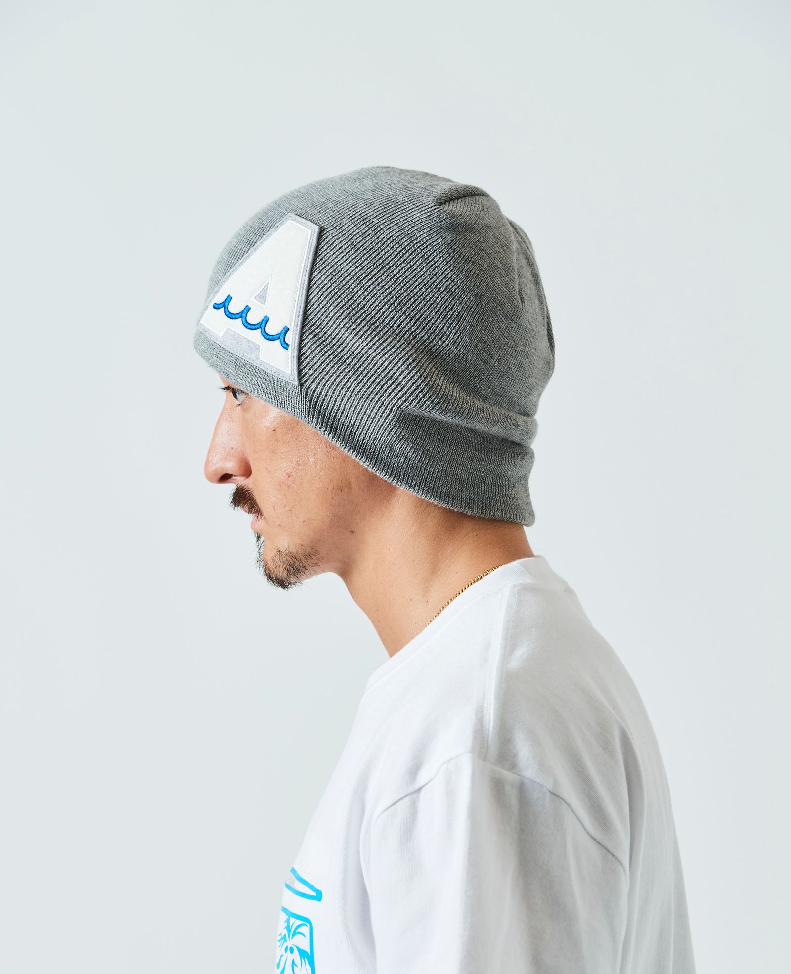 ACANTHUS - ACANTHUS x mutaMARINE / muta A Logo Back Pool Knit Cap