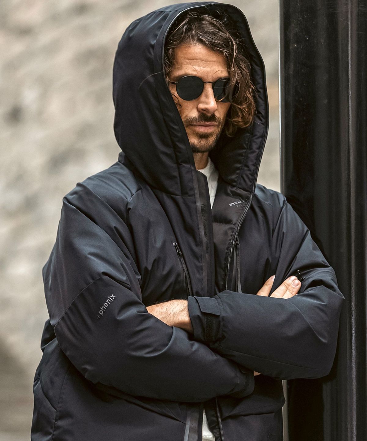 +phenix / ダウンパーカー WINDSTOPPER プロダクト by GORE-TEX LABS /ウィンドストッパー/ゴアテックス / ブラック 【USO-25133】