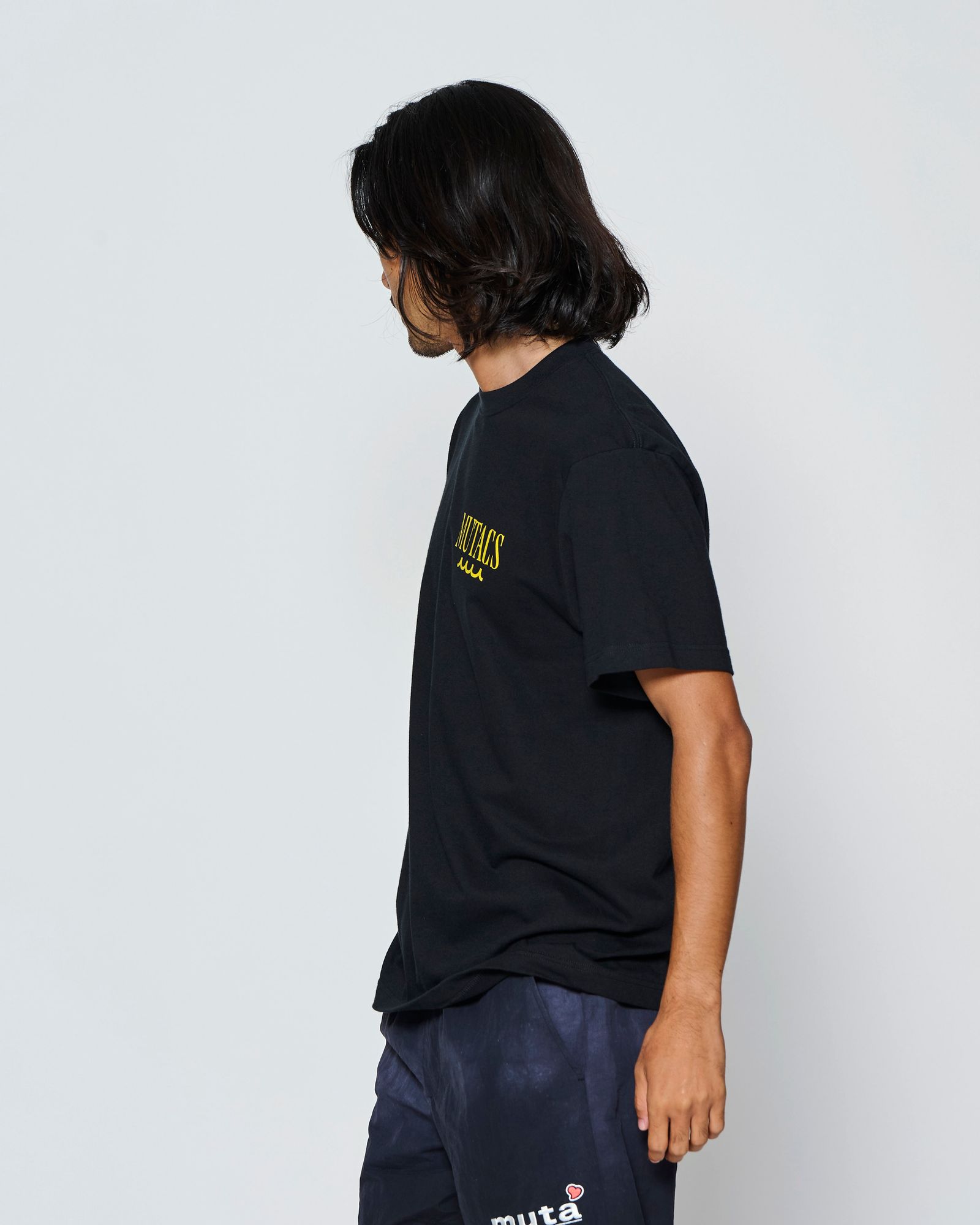 ☆先行予約☆muta MARINE × ACANTHUS  / サーフマンTシャツ /  Surf Man Tee / BLACK【MA2719】