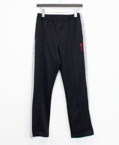 サイドラインジャージパンツ / Tiphanie - Side Line Pants / BLACK × RED
