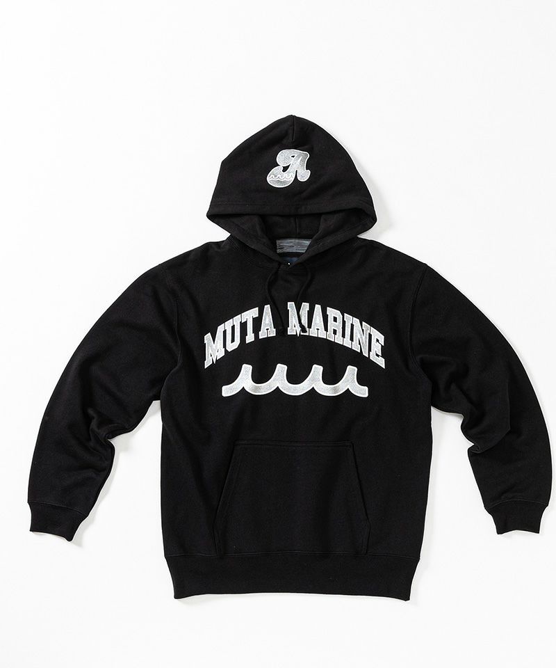 ACANTHUS - ACANTHUS x muta MARINE / College Logo Hooded Sweatshirt 