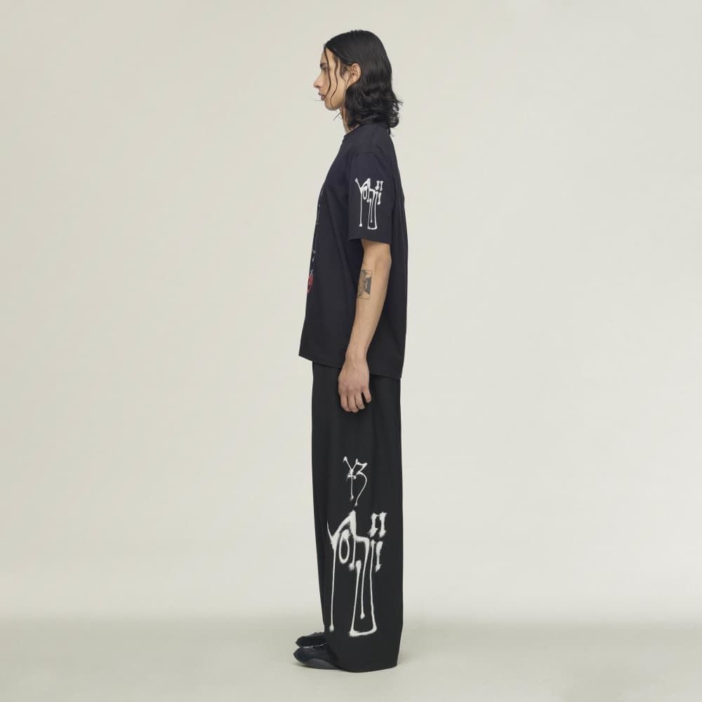 チト シティー グラフィック ショート スリーブ Tシャツ / Y-3 CHITO CITY GRAPHIC SHORT SLEEVE TEE / BLACK [KR1067 -APPA26]