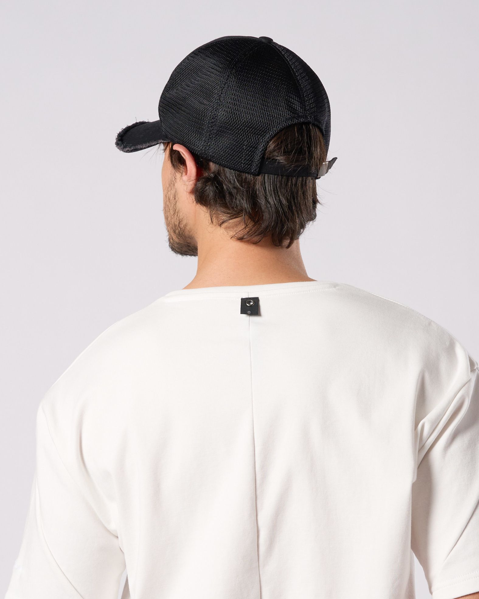 ☆先行予約☆muta × wjk  / ウェーブ カットオフ メッシュキャップ / wave cut-off mesh cap / BLACK 【810 mw05i】