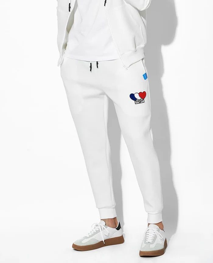 3ハートパッチダンボールパンツ / 3Heart Patch Cardboard  Pants / WHITE