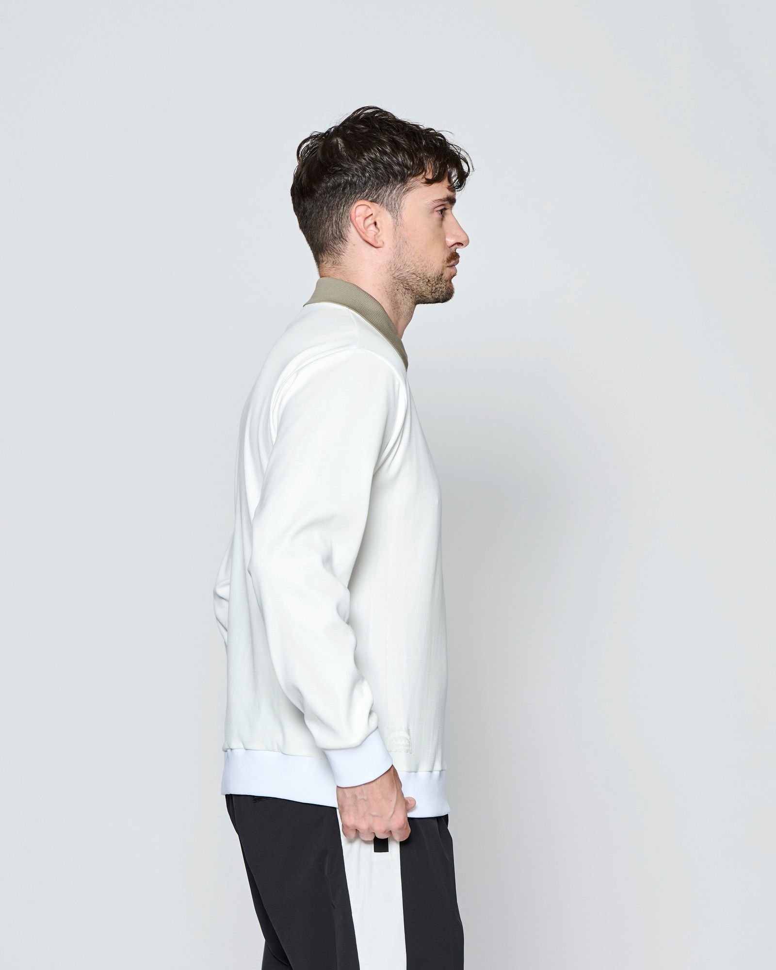 ☆先行予約☆muta MARINE × ACANTHUS  / ポロクルーネックスウェット /  Polo Crewneck / WHITE【MA2710】